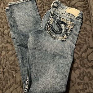 Silver bootcut jeans
